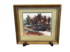 MARY CHADWELL LOCAL RENO, NV ORIGINAL WATERCOLOR, ARTIST BEST KNOW FOR HER MINIATURIST PAINTINGS