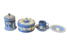 WEDGWOOD ENGLISH BLUE AND WHITE JASPERWARE CERAMICS
