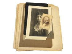 13 ANTIQUE SEPIA TONED PHOTOGRAPHS FEW ARE STUDIO PHOTOGRAPHS