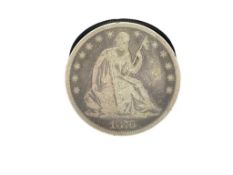 1876-CC U.S. SEATED LIBERTY SILVER HALF DOLLAR