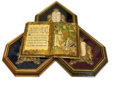 DECALOGUE JUDAISM / HEBREW RELIGIOUS REPRESENTATION OF THE TEN COMANDMENTS WAL HANGINGS