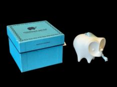 JONATHAN ADLER BISQUE PORCELAIN HOLIDAY ELEPHANT ORNAMENT