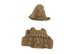 ANCIENT PRE-COLUMBIAN CARVED POTTERY HEADS ANCIENT ARTIFACTS