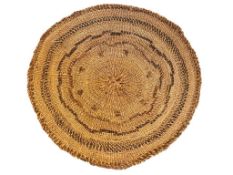 EARLY 20TH CENTURY KLAMATH / MODOC NATIVE AMERICAN GAMBLING TRAY WITH DECORATIVE BANDS