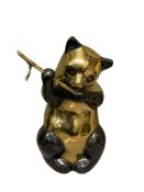 RARE MID-CENTURY ROSENTHAL NETTER PANDA BRASS FIGURINE