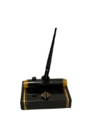 CIRCA 1920'S ART DECO PERIOD PORCELAIN AND BAKELITE PEN HOLDER