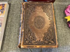 1855 THE LADY OF THE LAKE A POEM BY SIR WALTER SCOTT ILLUSTRATED BY JOHN GILBERT LEATHER BOUND BOOK
