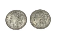 1921-S AND 1921-D U.S. MORGAN SILVER DOLLARS