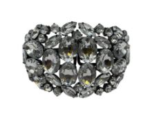 UNIQUE RHINESTONE STATEMENT HINGED BANGLE BANGLE BRACELET