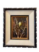 JAMES A. ROME MINNESOTA AMERICAN ORIGINAL OIL ON BOARD TITLED VERDON AND THE MAYFLY