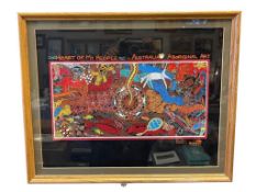AUTHENTIC ABORIGINAL AUSTRALIAN ART TITLED HEART OF MY PEOPLE