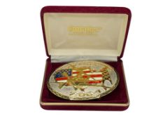 2004 RENO NATIONAL CHAMPIONSHIP AIR RACES 22K GOLD ON STERLING SILVER BELT BUCKLE
