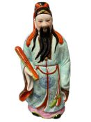 VINTAGE CHINESE PORCELAIN FU LU IMMORTAL STATUE FIGURE GOD OF GOOD LUCK