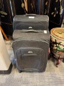 TWO SAMSONITE LUGGAGE ROLLING SUITCASES