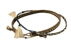 TWO VINTAGE HORSEHAIR HAT BANDS