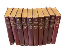 RUDYARD KIPLING ENGLISH WRITER AND POET BOOK SET, SET OF TEN BOOKS CIRCA 1920'S
