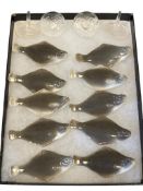 NEIMAN MARCUS CERAMIC FISH FIGURAL KNIFE RESTS, SET OF 10 MADE IN JAPAN