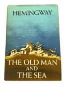 1952 FIRST EDITION THE OLD MAN AND THE SEA BY ERNEST HEMINGWAY HARD COVER BOOK