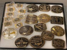 NATIONAL RENO AIR RACES COLLECTIBLE CHAMPIONSHIPS BUCKLES AND MONEY CLIPS