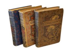 LATE 1800'S POETRY BOOKS PUBLISHED BY BELFORD, CLARKE, AND CO. WHITTIER, WORDSWORTH, AND INGELOW