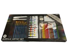 NEW IN ORIGINAL PACKAGE MASTER'S TOUCH FINE ART STUDIO 48 PEACE ACRYLIC ARTIST SET