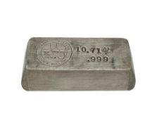 GREAT WESTERN MODESTO, CALIFORNIA .999 FINE SILVER 10 TROY OUNCE BAR