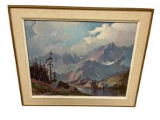 WAYNE LOWDERMILK LANDSCAPE ART PRINT TITLED TIMBERLINE MAJESTY
