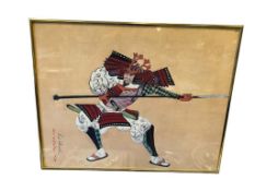 RED SKELTON THE SAMURAI WARRIOR 1972 SIGNED PRINT
