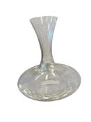 WIDE CRYSTAL WINE CARAFE WITH WATERMARK