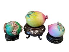 CHINESE EXPORT ALTER FRUIT REPUBLIC PERIOD OF CHINA FAMILLE ROSE