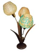 MID-CENTURY MODERN ATOMIC SPAGHETTI LUCITE ATOMIC TABLE LAMP