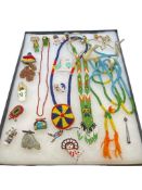 NATIVE AMERICAN BEADED JEWELRY FEATURING COLORFUL BEADS