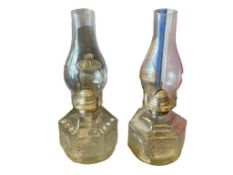 LAMPLIGHT FARMS EMBOSSED HEXAGONAL OIL LAMPS
