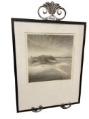 RICHARD CALVO BLACK AND WHITE BEACH LANDSCAPE PHOTO-PRINT TITLED SAND AND SNOW