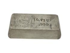 GREAT WESTERN MODESTO, CALIFORNIA .999 FINE SILVER 10 TROY OUNCE BAR