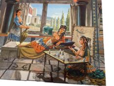 1972 HARRAH'S GAMING THROUGH THE AGES ART PORTFOLIO BY HARPER GOFF