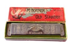 VINTAGE M. HOHNER OLD STANBY NO. 34B MODEL HARMONICA MADE IN GERMANY