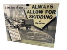 1939 KEMPER SKIDDING, LUMBERMENS MUTUAL CASUALTY COMPANY INSURANCE PROMOTIONAL SAFETY POSTER