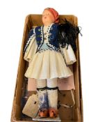 VINTAGE 1956 WORLD WIDE DOLL CLUB ANGELINA LICITRA ITALIAN DOLL MADE IN USA