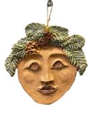 CLAY HAND CRAFTED SPRING FAIRY WALL FACE