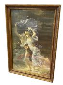 PIERRE AUGUSTE COT RENOWN FRENCH ARTIST PRINT TITLED THE STORM