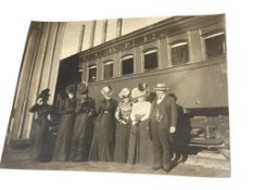 VINTAGE PHOTO ALBUM WITH PHOTOGRAPHS OF VIRGINOA CITY. CALIFORNIA, AND COLORADO