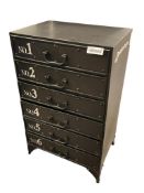 WORLD MARKET FURNITURE MODERN INDUSTRIAL SIX DRAWER SIDE CABINET