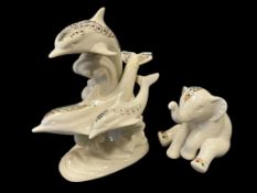 LENOX CHINA JEWELS COLLECTION ANIMAL FIGURINES