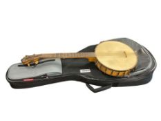 VINTAGE AVALON WOOD FRAME FOUR-STRING BANJO