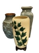 20TH CENTURY POTTERY VASES GERNANT AND ROYAL COPLEY VASE