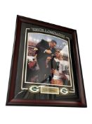 CLASSIC PHOTOGRAPH OF NFL GREEN BAY PACKERS COACH VINCE LOMBARDI AFTERING WINNING A SUPER BOWL