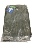 FOUR PATAGONIA DESIGNER BRAND MEN'S MIGRATION HEMP BUTTON DOWN SHIRTS INCLUDING THREE NEW WITH TAGS