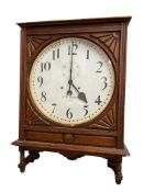 ANTIQUE CIRCA 1909 SETH THOMAS WOOD CASE LOBBY WALL CLOCK