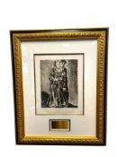 MARC CHAGALL RUSSIAN AND FRENCH ARTIST ORIGINAL ETCHING FROM BIBLE SUITE PLATE 30, 1956